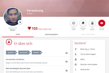 Profil bei PARSHIP